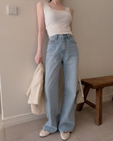 Ins bootcut denim pants