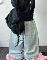 Balloon Wide Puzzling Fuzzy Puzzle Balloon Long Pants 🩷🩵 3COLOR