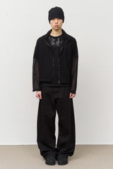 Ien Herringbone Curved Pants