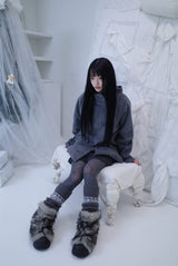 Bonju double half hood coat (2color)