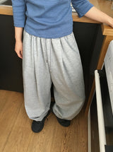 [unisex] ラカーニスタープリンティングバンディングワイドパンツ