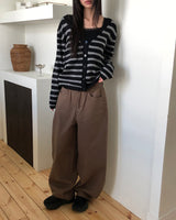 Leuji Pocket Balloon-fit Cotton Long Pants