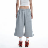 ENOE Patch Sweat Bermuda Pants - GREY