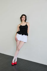  CUDDLY BALLOON SKIRT PANTS / WHITE