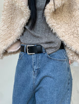 WIDE LEATHER BELT