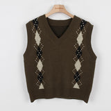 Planning V-Neck Argyle - vt