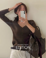 MADE. Erby V-neck knit cardigan