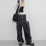 Bonhe シースルー ニット フード付き ジップアップ