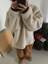 [Premium] 3 TAP Shearing Anorak Hoodie (2color)