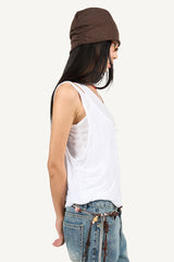Puff layered sleeveless