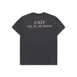 24FW アップサイドダウンベーシックロゴショートスリーブTシャツ チャコール