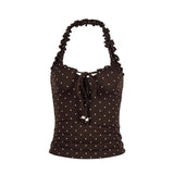 Jenya Dot Halter Top