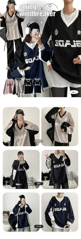 Bello String Windbreaker V-shirt