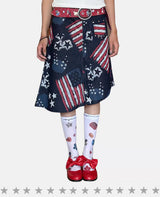 Escape Park Loveplayshop 'Gem Merchant' niche design style Y2K print mid-calf socks stockings
