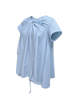  DRAPING TOP . LIGHT BLUE
