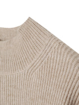 Washable Hacci Half Turtleneck Knit (7 Colors, L / XL)