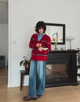 MIKEL CAT BRUSH DENIM PANTS