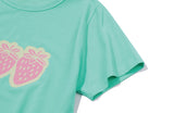 26SS★ ポップストロベリークロップ半袖Tシャツ