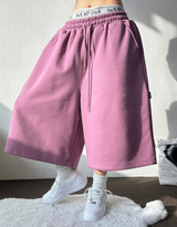 CARPENTER HIP PATCH バルーンワイドバミューダ 🩵🎀🤍🩶🖤5COLOR