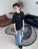 Teffin Shoulder Button Short Sleeve T-shirt