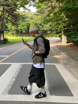Future Nylon String Short Sleeve Anorak 3C