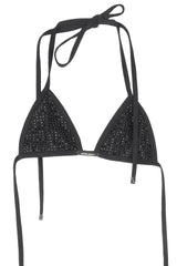 CUBIC SWEAT BIKINI TOP (BLACK)