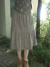bold shirring skirt