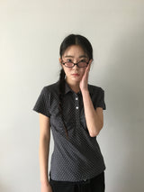 シャーリングドットカラーTシャツ (3color)