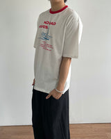 ウェーブプリントTシャツ