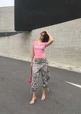 CAMO CAPRI PANTS (2color)