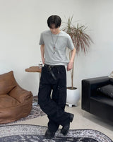 エンディ高密度クロップ半袖Tシャツ