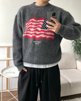 Flag Brushed Wool Knit