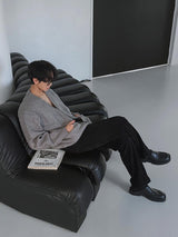 ASCLOデニムベルベットフレアスラックス (2color)