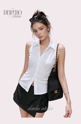 Steady Collar Halter Sleeveless Top