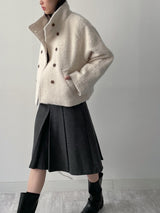Cuffs Wool Knit T-Shirt