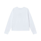 25FW WOMAN PRINCESS FONT LONG SLEEVE T-SHIRT WHITE