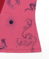 Elemental Motif Patchwork T-shirt _ RED