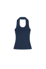 HORIZON RING HALTER NECK [NAVY]
