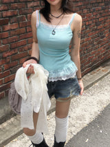 ダメージ ウォッシュ デニム ホットパンツ (3c)