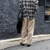 LMN DeFace Two-Tuck Cotton Semi-Wide Pants (4 colors)