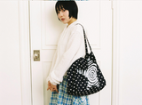 Twister Star Tote Bag - Dot Black
