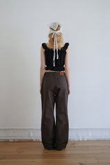 Pure frill blouse_black
