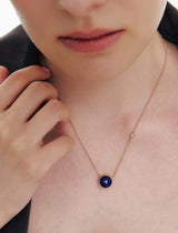 26SS★ [Premium Plating] Penisense AB Goutte Necklace Lapis Lazuli