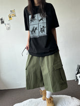 Mighty Hip Patch Cargo Bermuda Shorts 3color