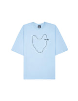 オーバーフィットラインドローイングTシャツ