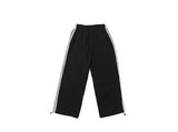 BT Nylon Track Pintuck Wide Pants