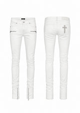 ジップ スキニー(WHITE)