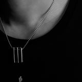 [ORDER MADE] 3シルバーバーネックレス