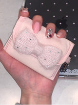 bling ribbon card wallet
