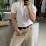 Hidden Air Mesh Muscle Fit Short Sleeve Ties